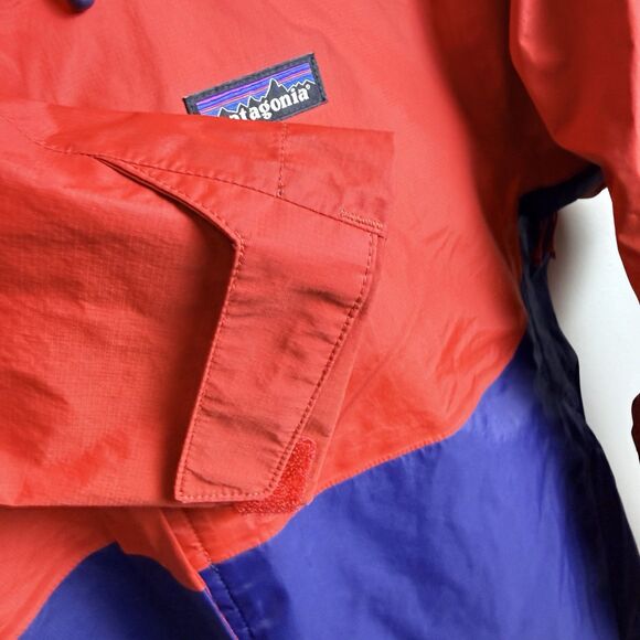 Patagonia Jacket Torrentshell H2NO Red Blue Small Windbreaker Hood Coat Men - Picture 8 of 12